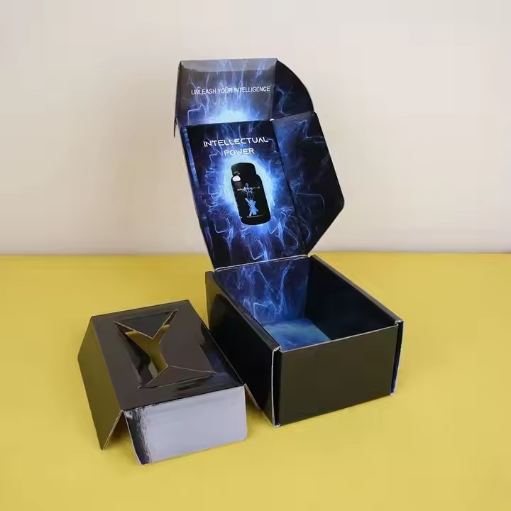 Box printing custom design recycle paper shipping mailer packaging box