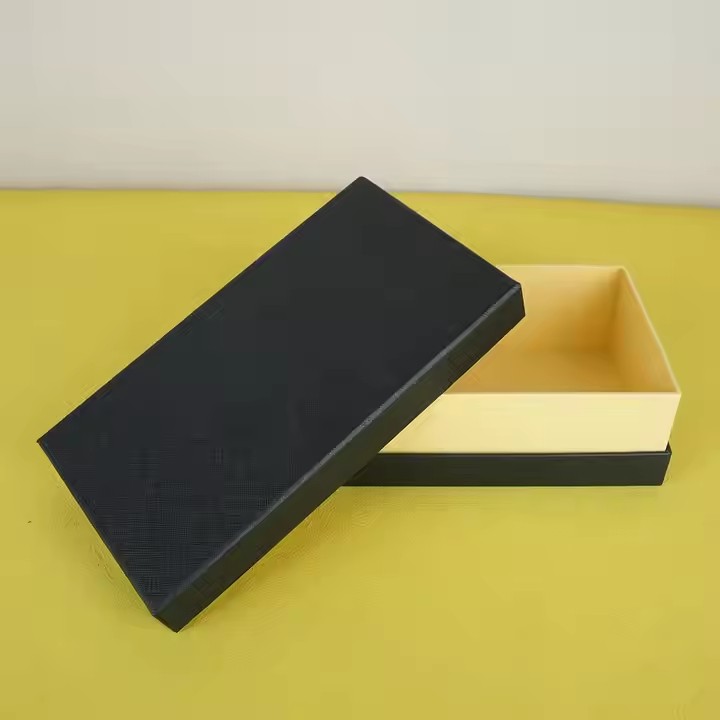 Box printing luxury custom logo rigid black and gold cardboard women men watch and wallet set sets gift packing packaging box