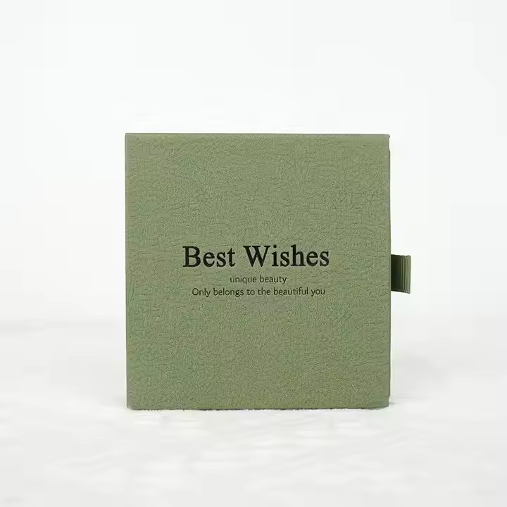 Box printing personalized gift jewelry packing packaging paper drawer box with pu leather bag