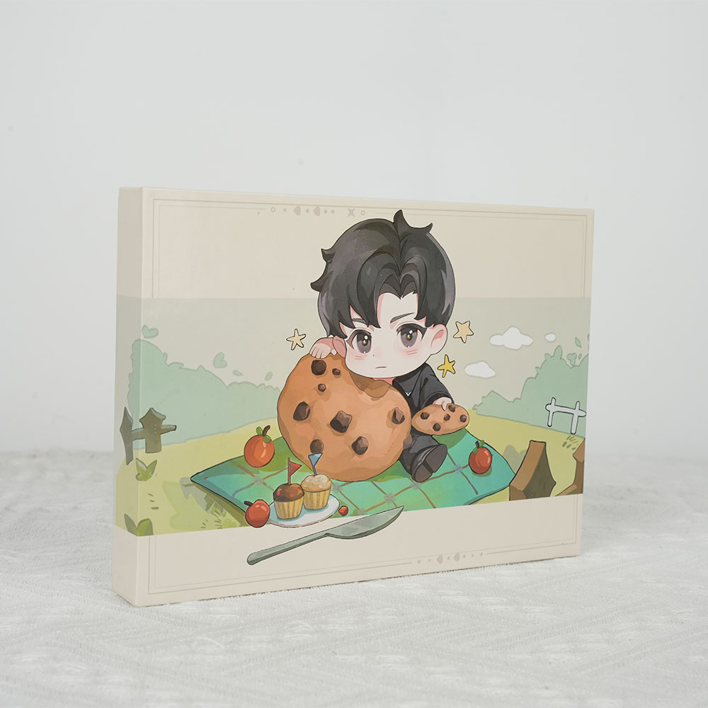 Box printing custom low price rigid board lid and bottom chocolate cookie biscuit packaging box
