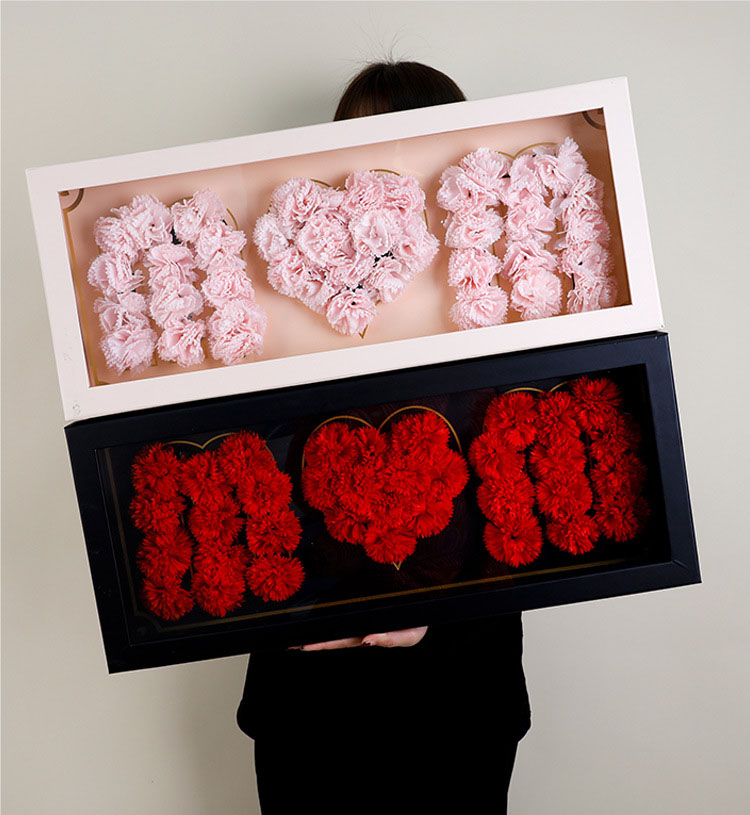 Box Printing Mothers Day Deep Love Floral Rose Mom Gift Boxes for Flowers