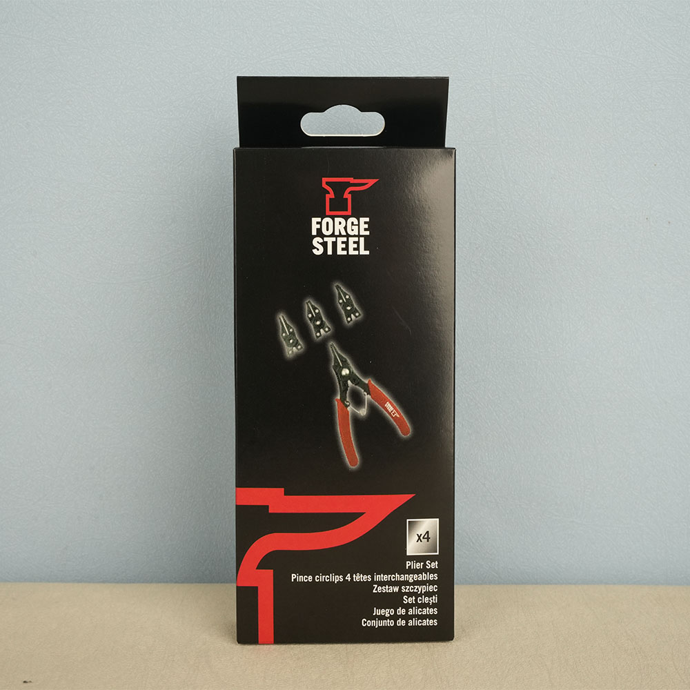 Box Printing Custom Tongs Forging Steel Parts Tool Set CMYK Paper Wall Retail Hanging Folder Boxes Packaging