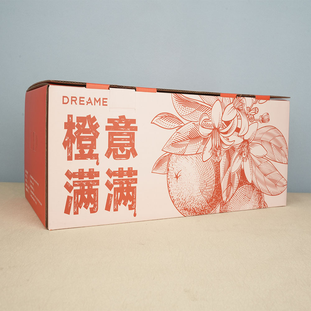 Box Printing 8 16 Oranges Gift Fruit Packing Corrugated Cardboard Paper Boxes Carton Packaging