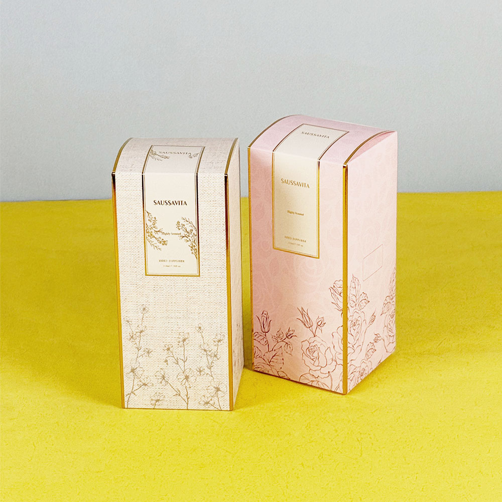 Box Printing Customized Brand Luxury 500ml Cardboard Paper Fragrance Gift Packaging Boxes for Home Car Fragrances 100 or 50ml