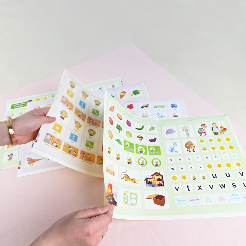 Box Printing Custom Personalized Cute UV Resist Matte PVC Die Cut Embossed Waterproof Holographic Label Thank You Stickers Set