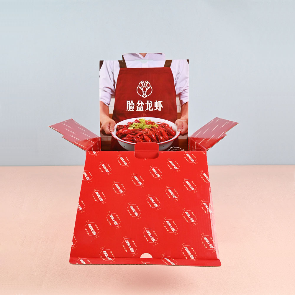 Box Printing Fruit Vegetable Frozen Food Shipping Delivery Glossy Film Corrugated Paper Boxes Packaging