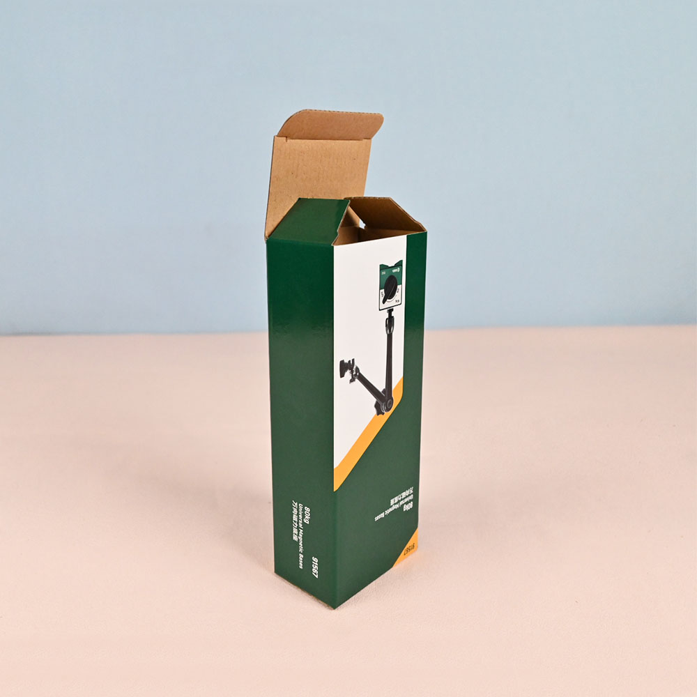 Box Printing Custom Logo Black Green Corrugated Paper Tool Shipping Mailer Packaging Boxes with Glossy Film