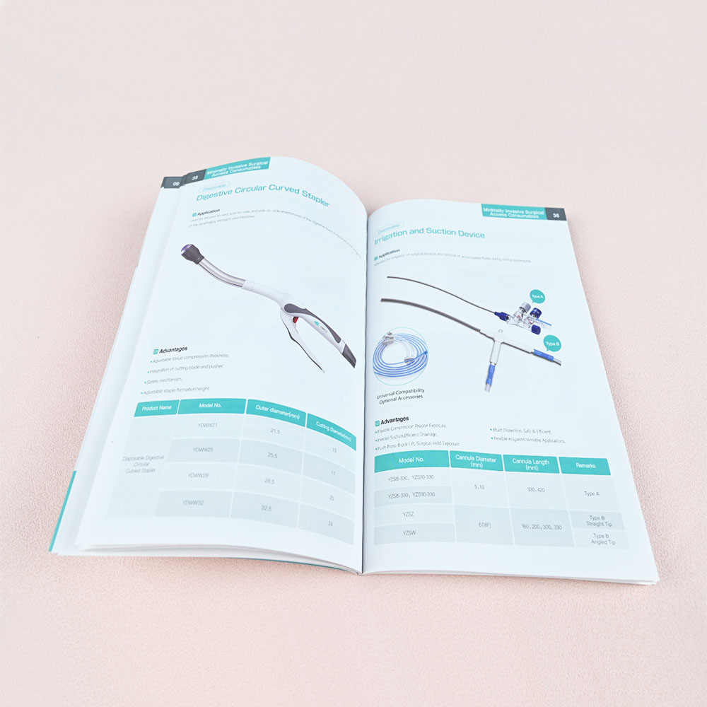 Box Printing Custom Brochures Magazines Flyer Pamphlet Booklet Instruction Leaflet Coated Paper Book for Machine Information