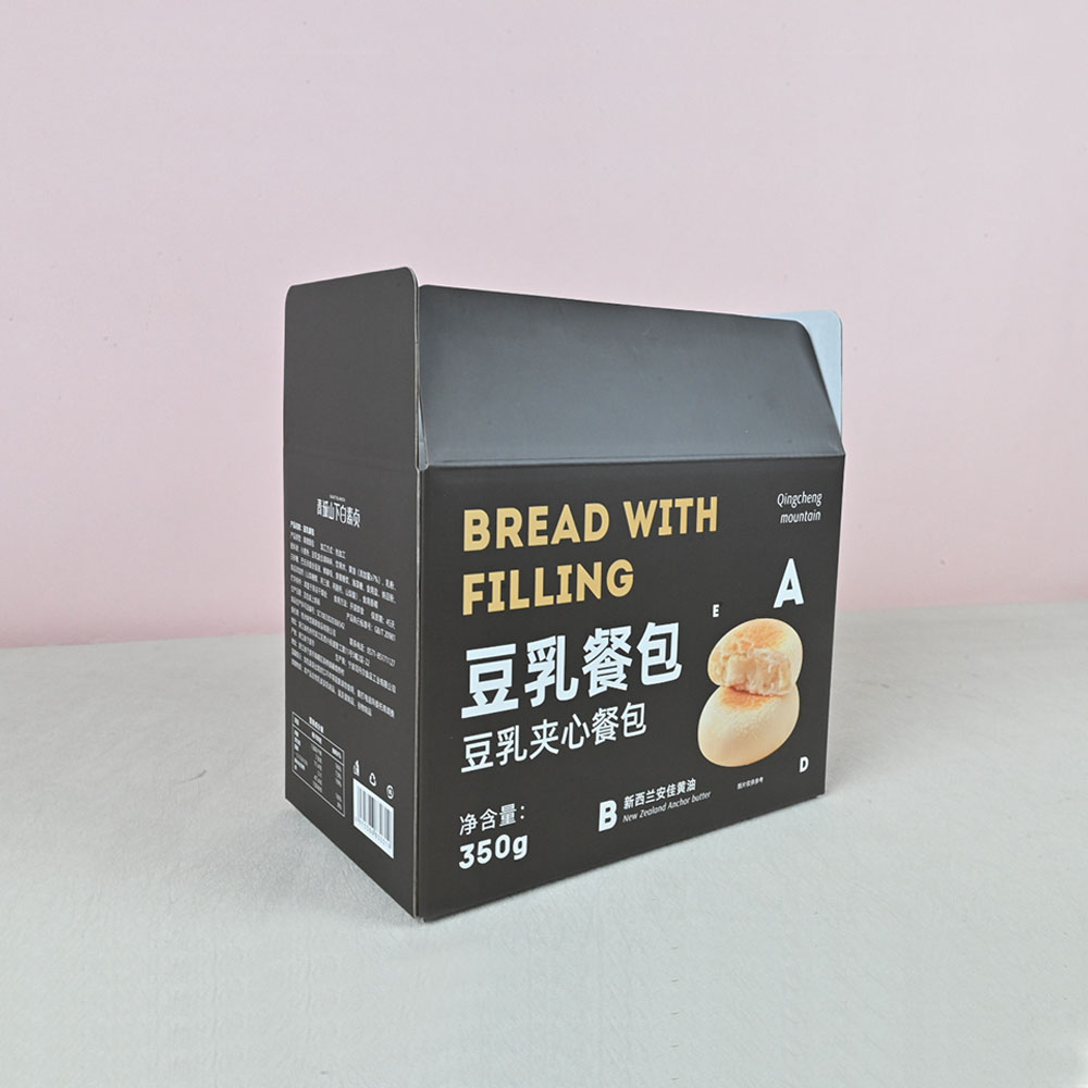 Box Printing Custom Logo Eco Friend Food Grade Cookie Pastry Donut Macaron Double Layer Corrugated Bread Paper Packaging Boxes
