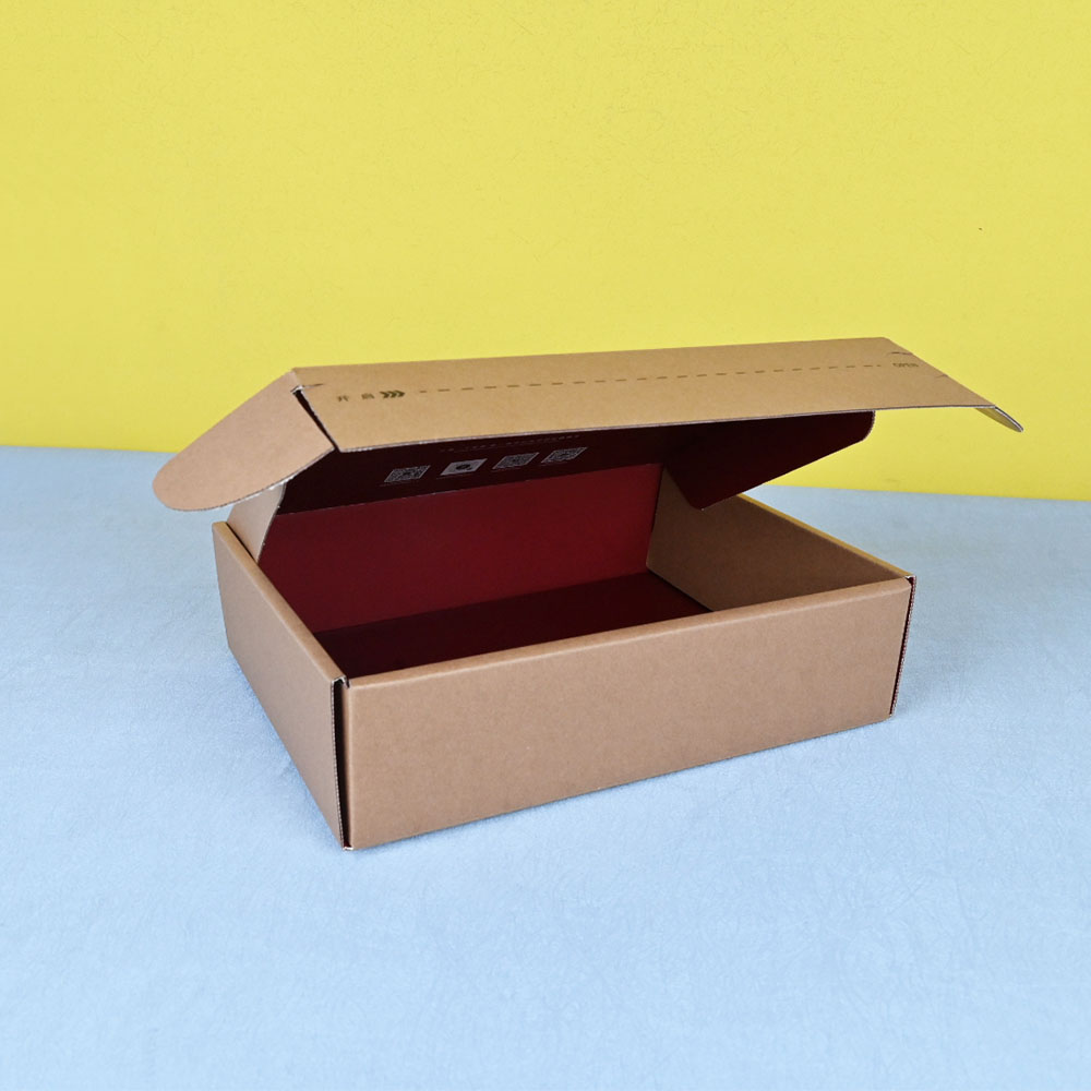 Box Printing Custom Makeup Skincare Gold Coin Jewelry Foldable Corrugated Paper Tear Off Enclosed Packaging Mailer Shipping Box