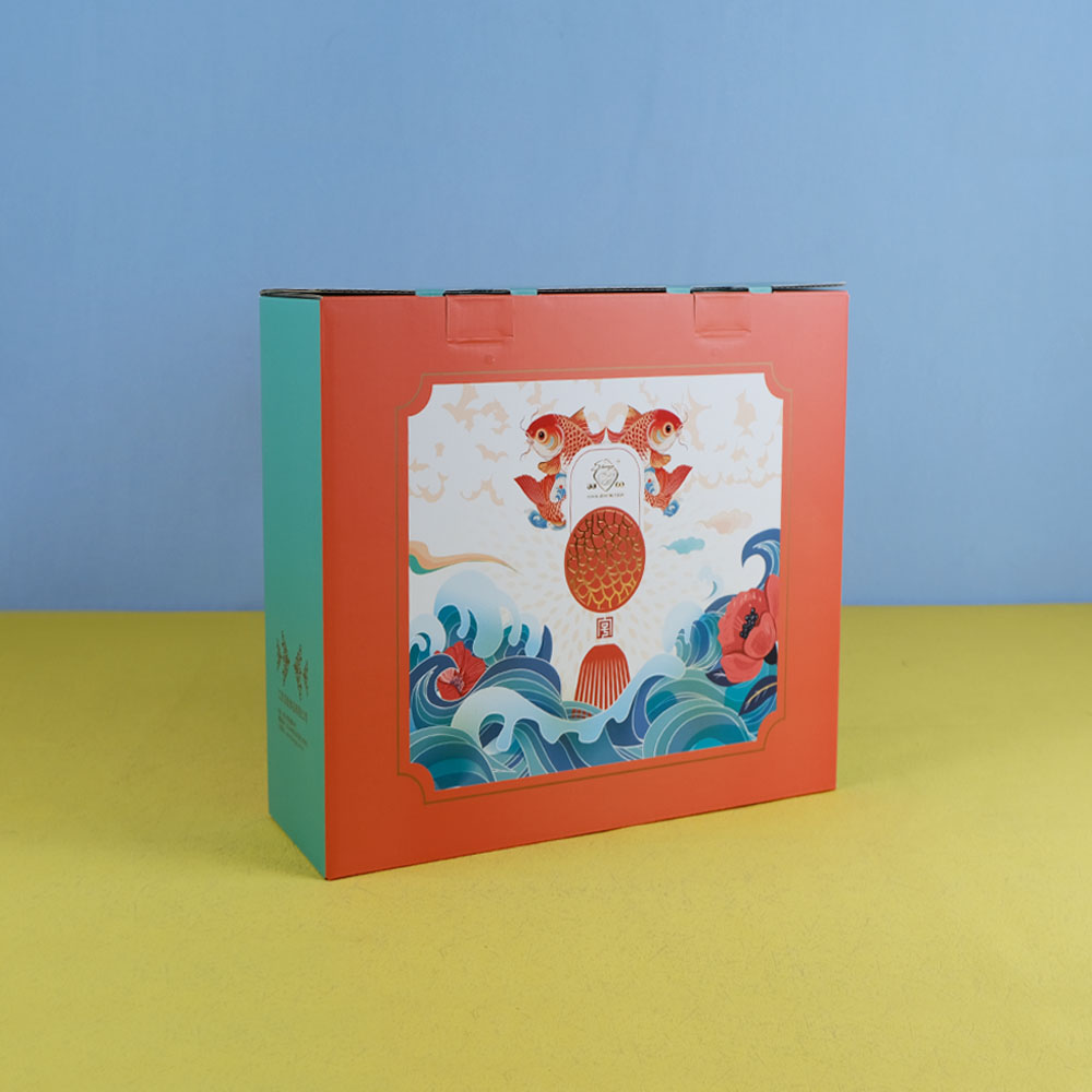Box Printing Custom Food Cookie Die Cut Tuck Top End Corrugated Specialty Paper CMYK Boxes Packaging with Handle
