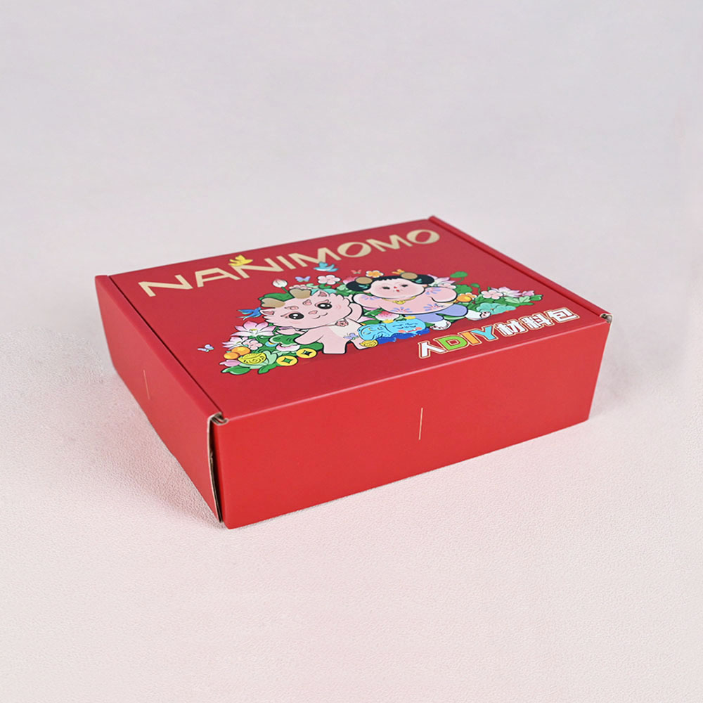 Box Printing Custom Eco Friendly Biodegradable Full Color Corrugated Board Skin Care Square Mailing Box for Beauty Products