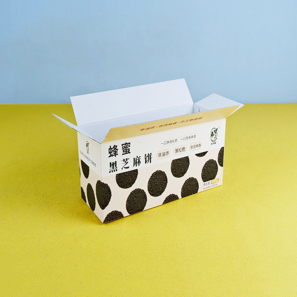 Box Printing Sophisticated Square 4 Divider Cookie Delivery Tuck Fold CMYK White Corrugated Paper Box with Inserts