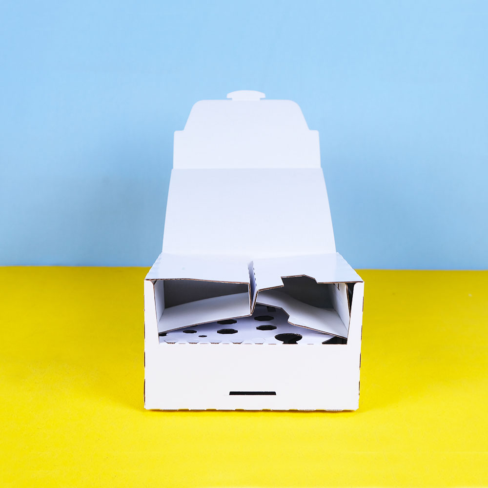 Box Printing Custom Foldable White Biodegradable 50ml Perfume Bottles Corrugated Paper Packaging Box with Inseart
