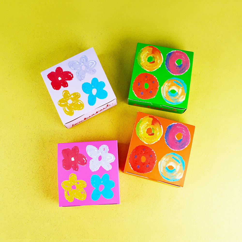 Box Printing Customized Folded Pink Printing Cardboard Paper Mochi Donut Fancy Cookie Boxes Sweet Bakery Packaging