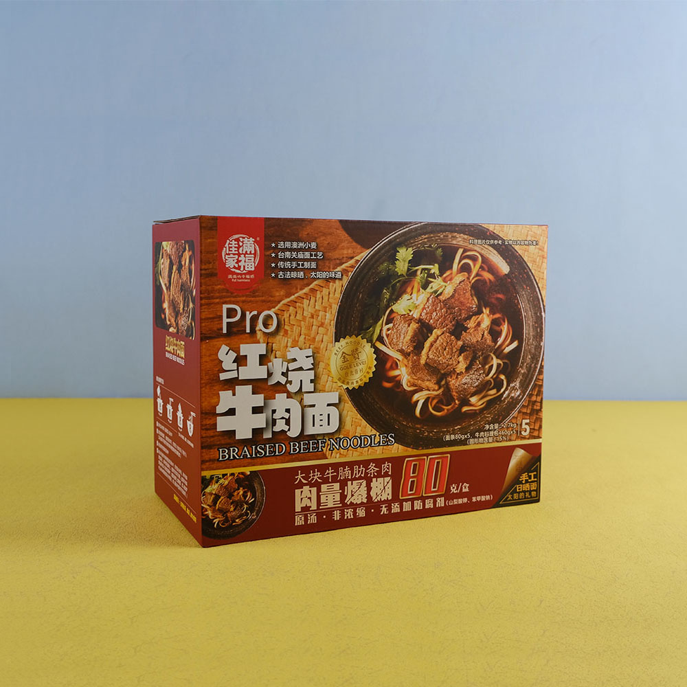 Box Printing Customization Corrugated Cardboard Benutzer Definierte Bedruckte Macaroni Ramen Pasta Salad Noodle Packaging Boxes