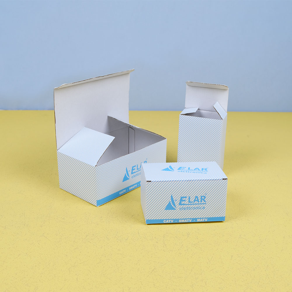 Box Printing Custom CATV SMATV MATV Pantone Printed Corrugated Paper Box Tuck End Auto Bottom Tuck-top Kraft Box Packaging