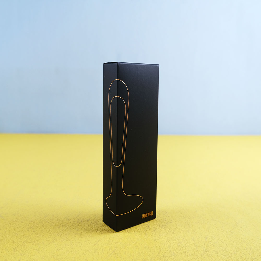 Box Printing Custom Hot Stamping Plain Matte Black Folding Cardboard Double Two Tuck End Boxes Packaging