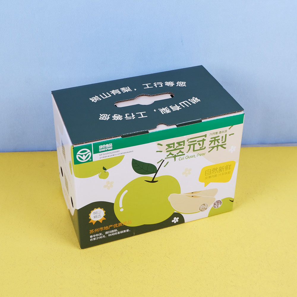 Box Printing Custom Fresh Pineapple Pear Colorful Cardboard Corrugated Vegetable and Fruit Carton Boxes for Sale