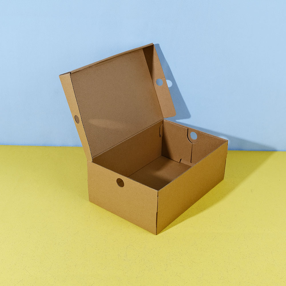Box Printing OEM Custom Cheap Plain High Quality Sneakers Shoe Foldable Corrugated Paper Board Packaging Boxes