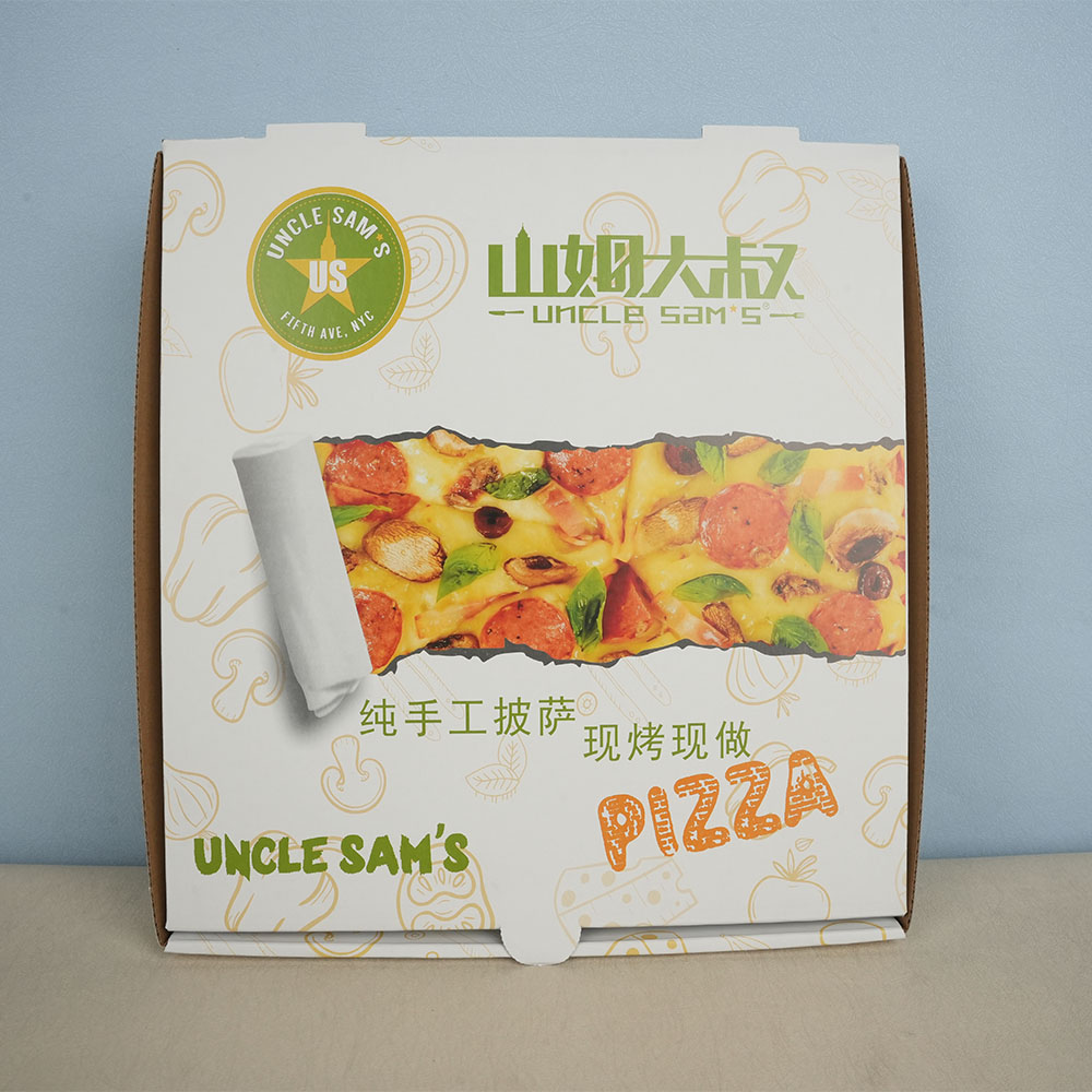 Box Printing Custom Personalized Blank 8 Inch 10 Inch 14 Inch 16 Inch 18 Inch 25cm Rectangular Corrugated Pizza Thermal Packaging Boxes