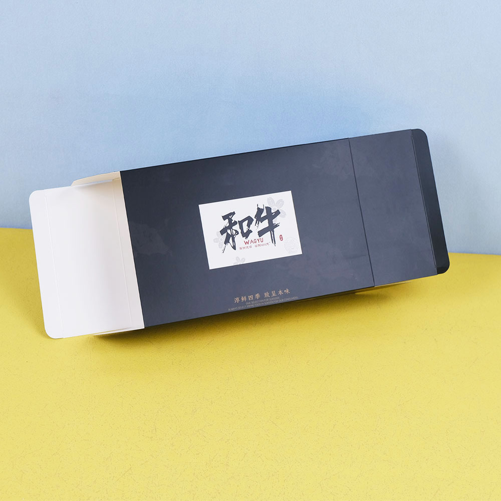 Box Printing Custom Cold Chilled Meal Food Fresh Frozen Swordfish Beef Steak Cardboard Paper Tuck Packaging Box