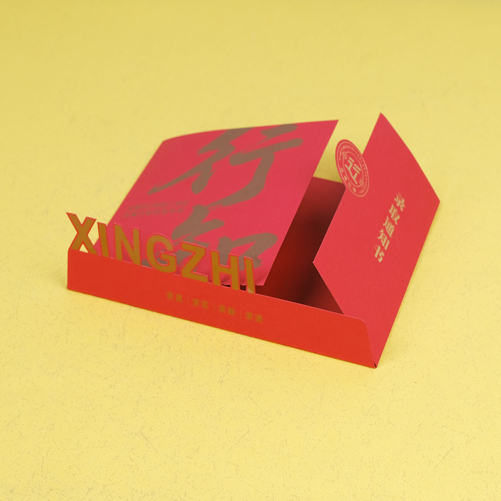 Box Printing Custom Cardboard Hot Stamping CMYK Matte Lamination Invitation Acceptance Letter Card