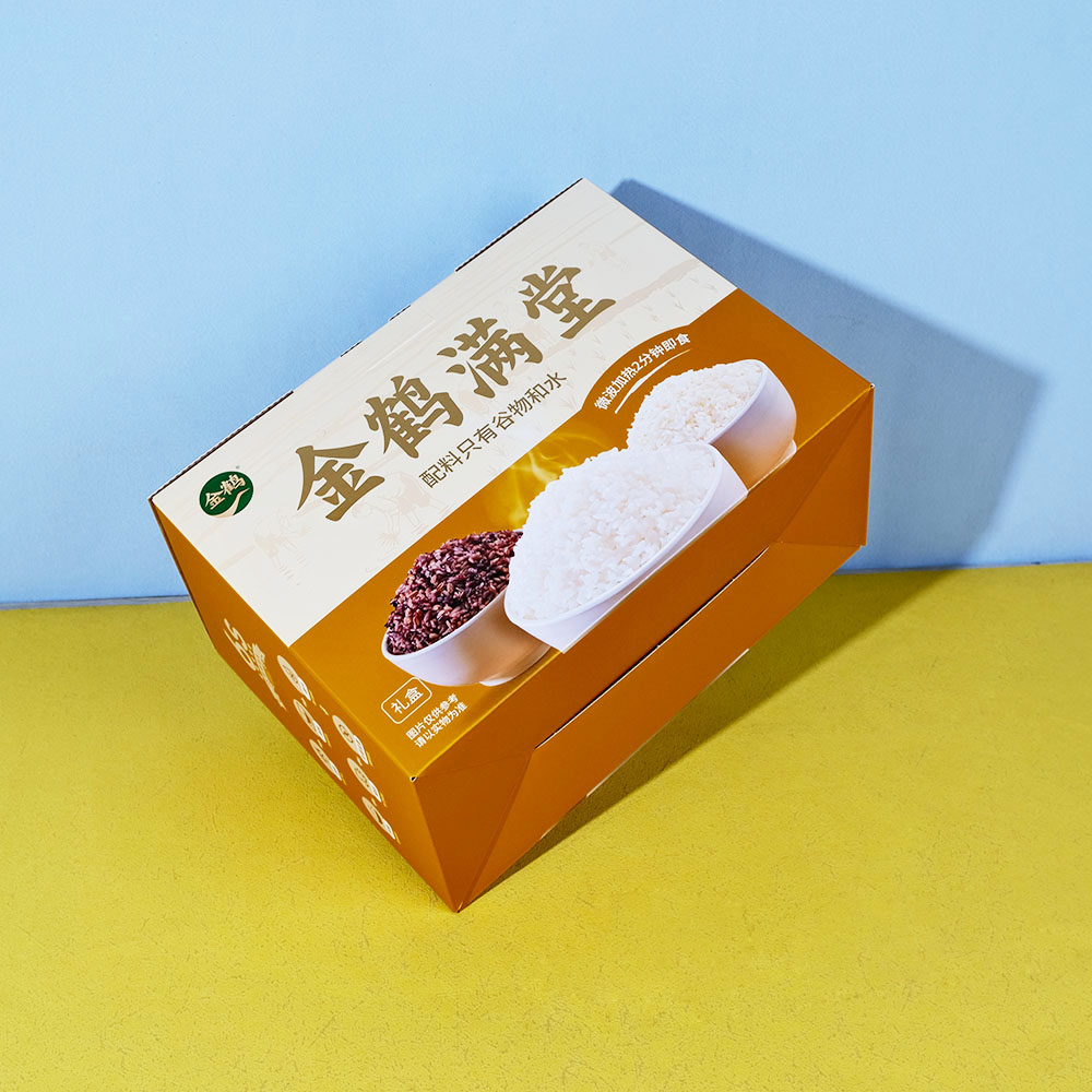 Box Printing Custom Eco Friendly Empty Foldable Nuts Grain Based Luxuries Gift Packaging Corrugated Paper Boxes with Handle