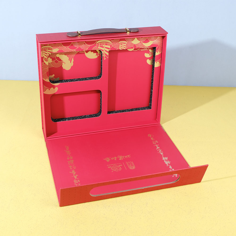 Box Printing Custom Magnetic Rigid Cardboard Paper Candle Cosmetic Handle Gift Box Packaging with Foam Insert for Perfume Bottle