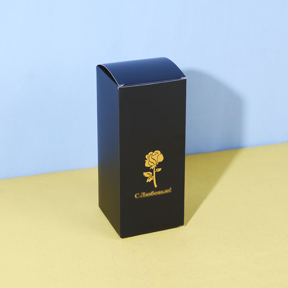 Box Printing Custom Preserved Eternal Rose Dry Flower Soap Roses Display Hot Stamping Cardboard Paper Gift Box Packaging Box