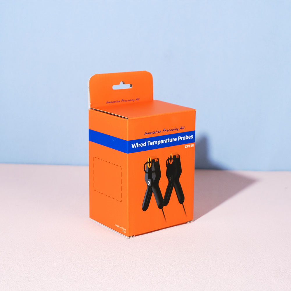 Box Printing Custom Empty Welding Pliers Wired Temperature Probes Tool Cardboard Corrugated Hanging Box Packaging with Inseart