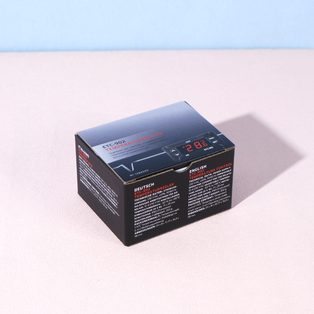 Box Printing Customized Thermometer Temperature Regulator White Corrugated Cardboard Paper Box