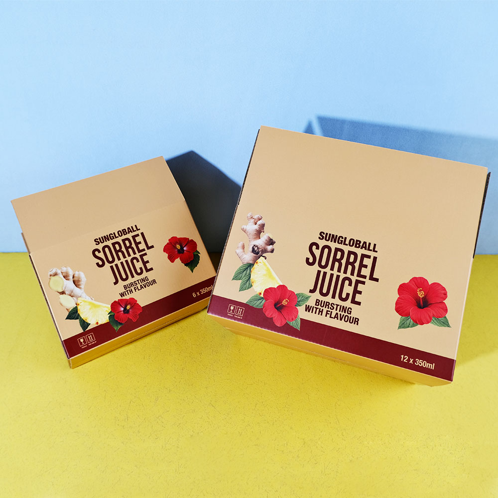 Box Printing Custom Low MOQ CMYK Juice Drink Bottle Set Gift Corrugated Cardboard Carton Paper Packaging Boxes