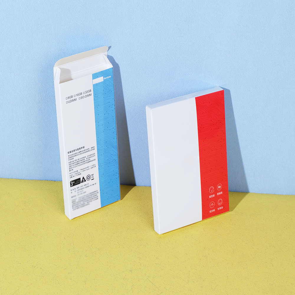 Box Printing Custom Empty Computer SD Card Graphics Card USB Disk Glossy Lamination CMYK Cardboard Paper Packaging Box