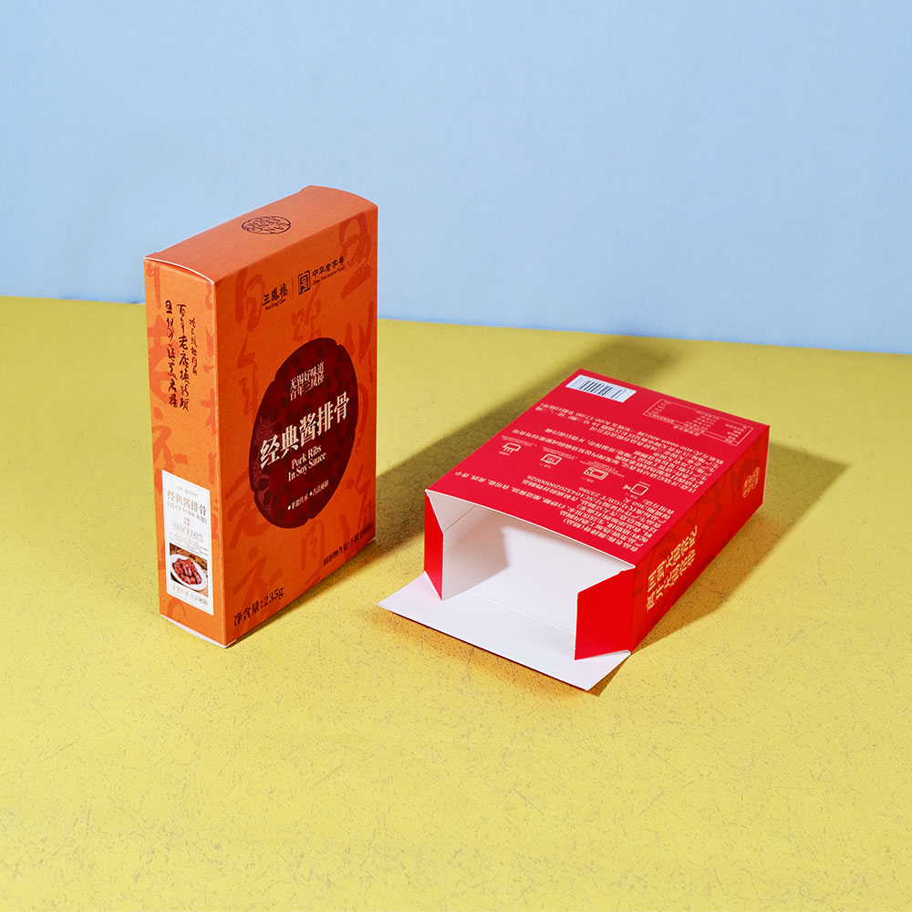 Box Printing Custom Empty Fold Embossed Debossed Hot Stamping White Cardboard Paper Food Packing Tuck Boxes for Restaurant