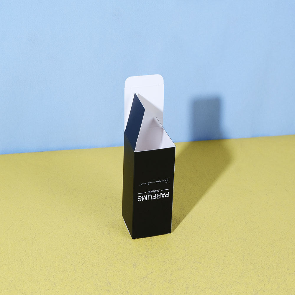 Box Printing Custom Premium Empty 30ml 10ml Black Plain Perfume Oil Bottles White Cardboard Box Packaging with Insert