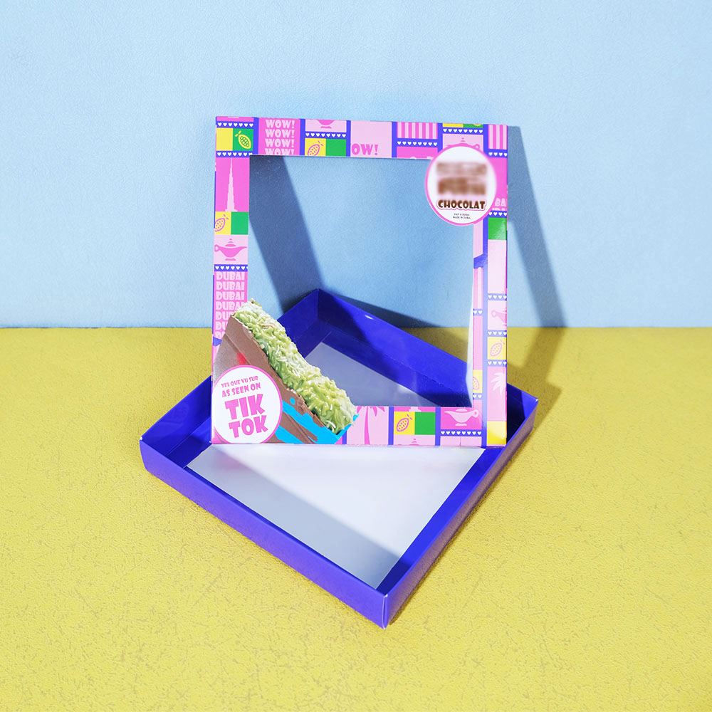 Box Printing Custom Luxury Lid and Base White Cardboard Paper Glossy CMYK Foldable Chocolate Packaging Boxes with Plastic Window