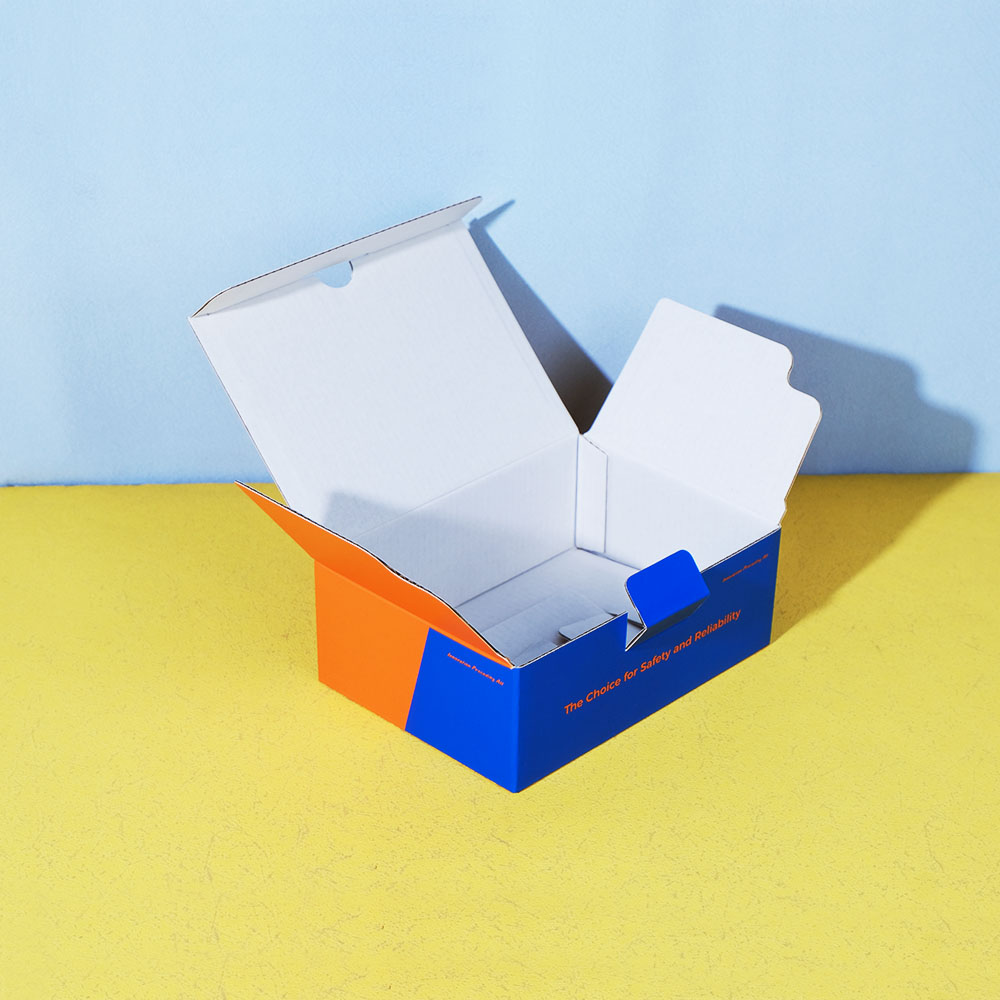 Box Printing Custom Humidity and Temperature Data Logger White Corrugated Cardboard Folding Carton Paper Boxes with Tuck-in Flap