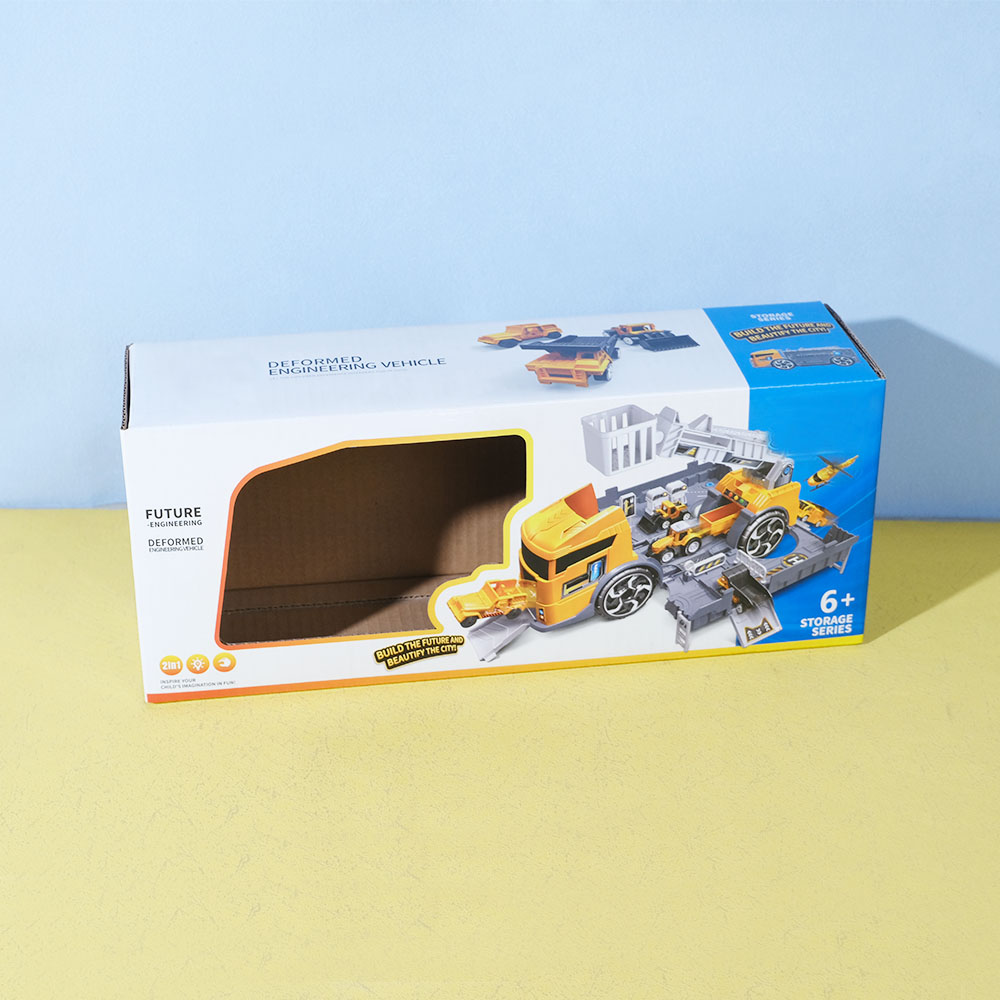 Box Printing Custom Retail Kid Toy Car Corrugated Cardboard Boxes Adult Children Soft Plush Toys Paper Packages with Window