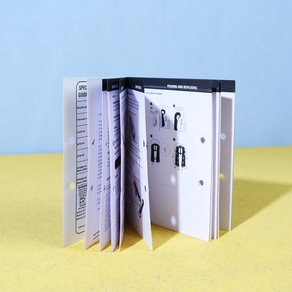 Box Printing Custom White Coated Paper Saddle Stitching Product User Booklet Instruction Manual and Labels Printing