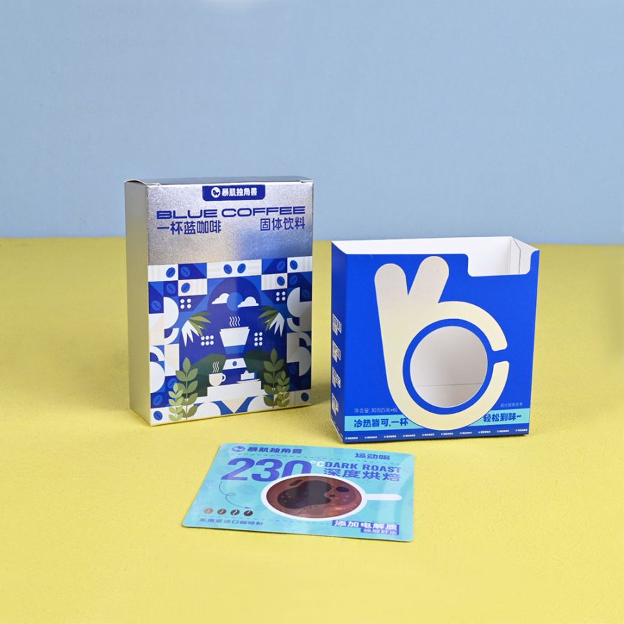 Customized Paper Coffee Box with Spot UV & Hot Stamping Craft, Different Capacity Food – Factory Production1