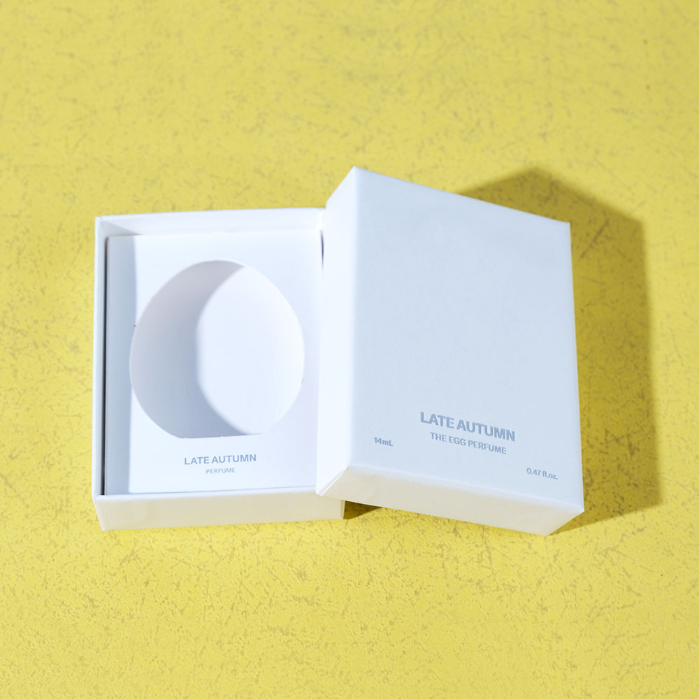 Box Printing Custom Hot Stamping Lid and Base Rigid Cardboard Coated Paper Perfume Box Packaging with Cardboard Inseart