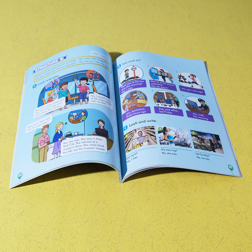 Box Printing Custom Coated Paper Perfect Binding School Children Kids Early Learning Book for Reading