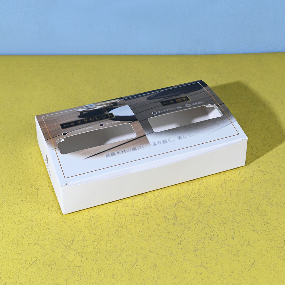 Box Printing Custom Empty Artificial Outdoor Flooring White Cardboard Paper Boxes Packaging with Window