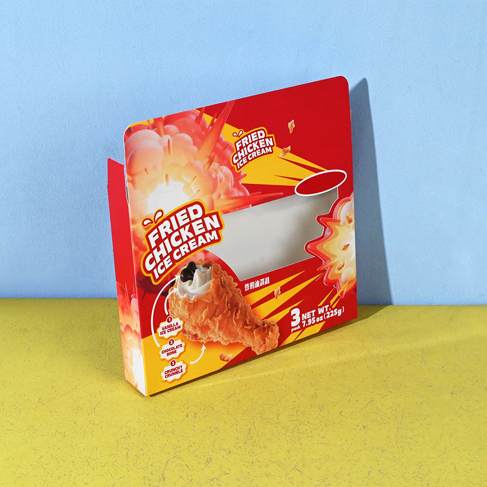 Box Printing Custom ISO22000 FSC CMYK Rectangular Foldable White Cardboard Paper Box Packaging with Window for Ice Cream Box Printing Custom ISO22000 FSC CMYK Rectangular Foldable White Cardboard Paper Box Packaging with Window for Ice Cream