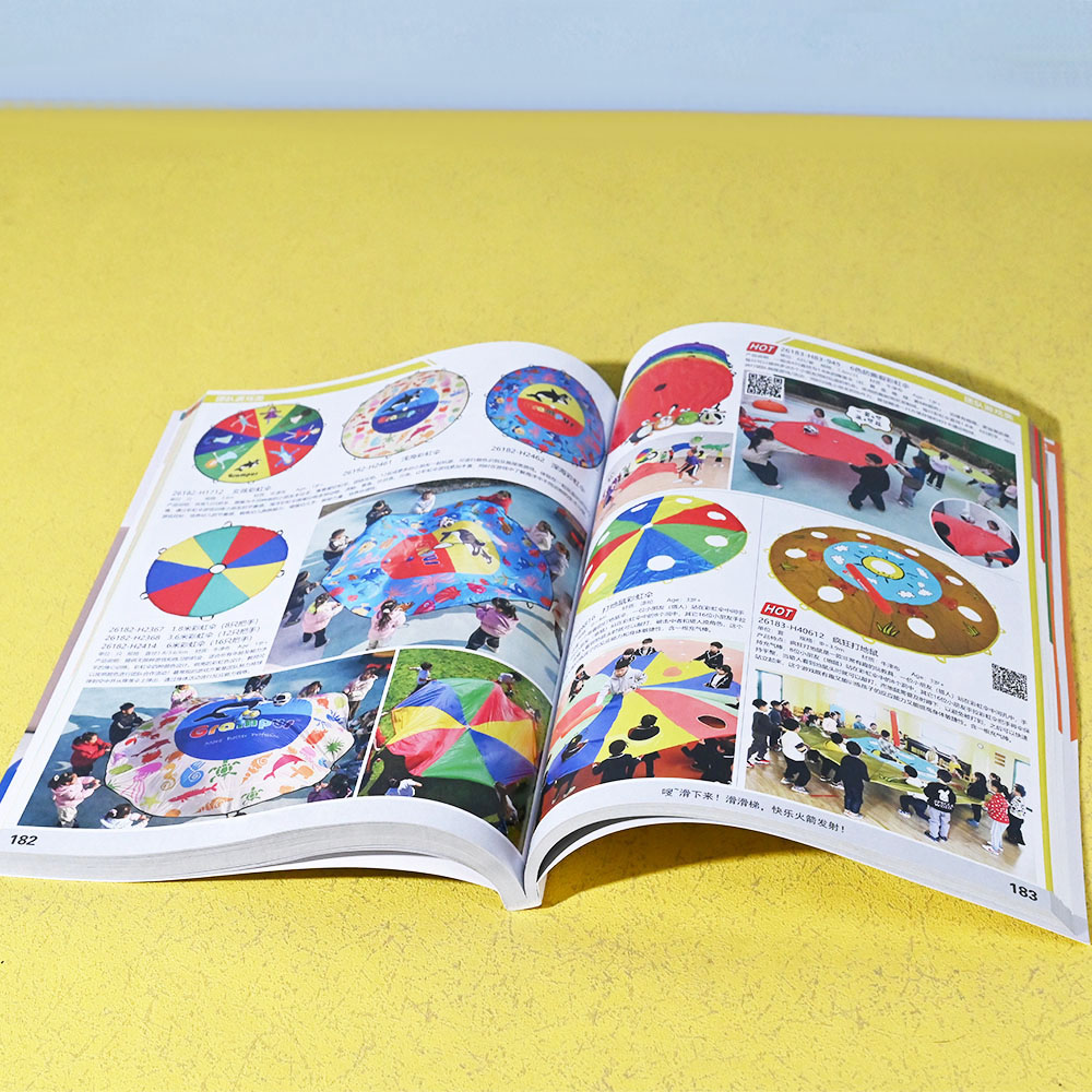 Box Printing Custom CMYK Hot Stamping Coated Paper Child Sports Toy Instruction Thread-sewn and Glued Binding Soft Cover Books