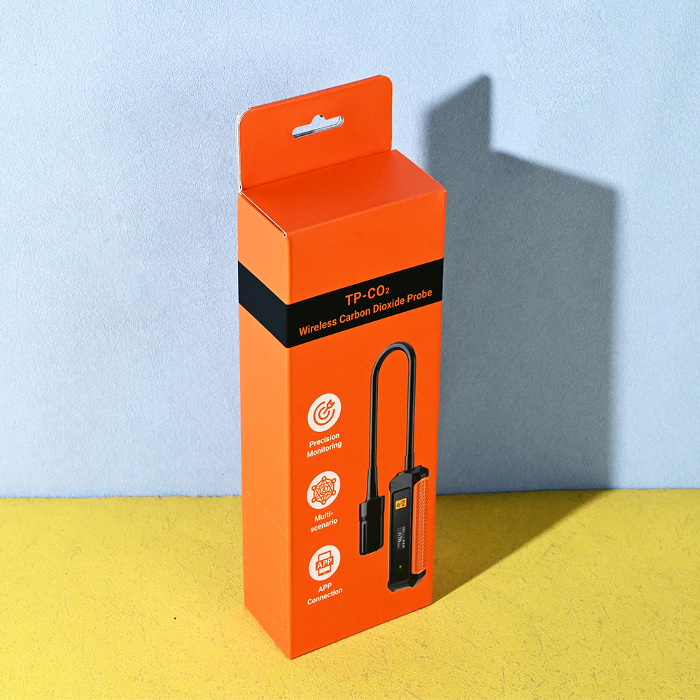 Box Printing Custom FSC RoHS Wireless Carbon Dioxide Probe Tool Corrugated Cardboard White Kraft Paper Hanging Boxes Packaging