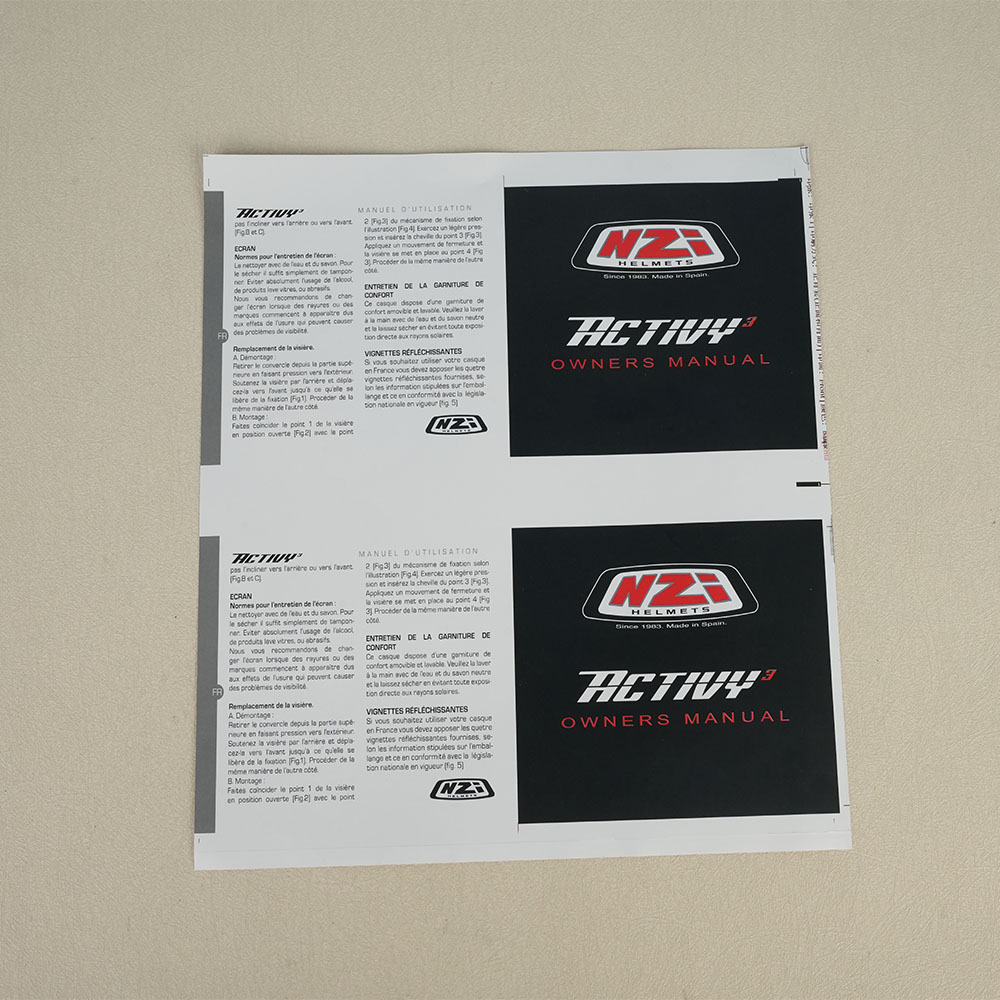 Box Printing Custom Breast Pump Espresso Machine Coffee Grinders Helmet Instructions Fill Manual