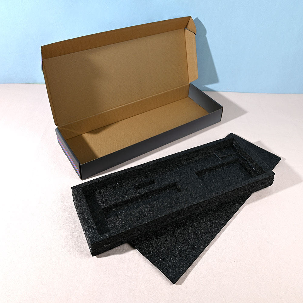 Box Printing Custom FSC RoHS Foldable Keyboard Corrugated Cardboard Mailer Shipping Packaging Box with Form Insert
