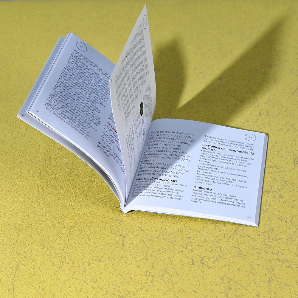 Box Printing Custom Pantone Coated Paper Child Car Seat Product Instruction Thread-sewn and Glued Binding Soft Cover Books